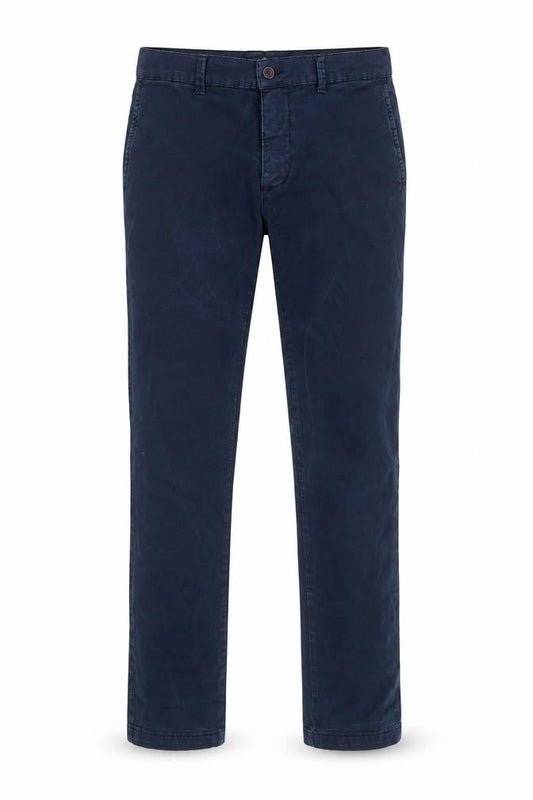 LCDN Couture Men's Blue Chino Trousers Size 34 Regular Fit Cotton Blend