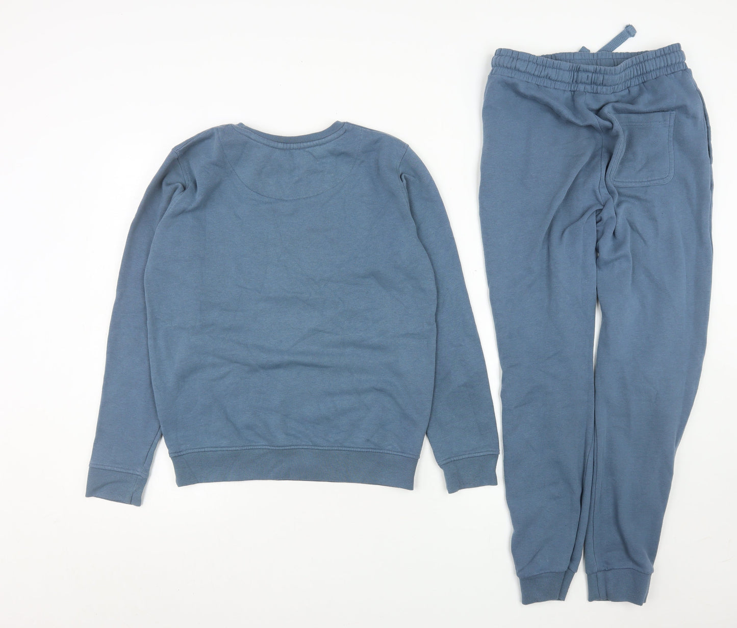 Ben Sherman Boys Blue 10-11 Years Cotton Blend Sweatshirt Jogger Set