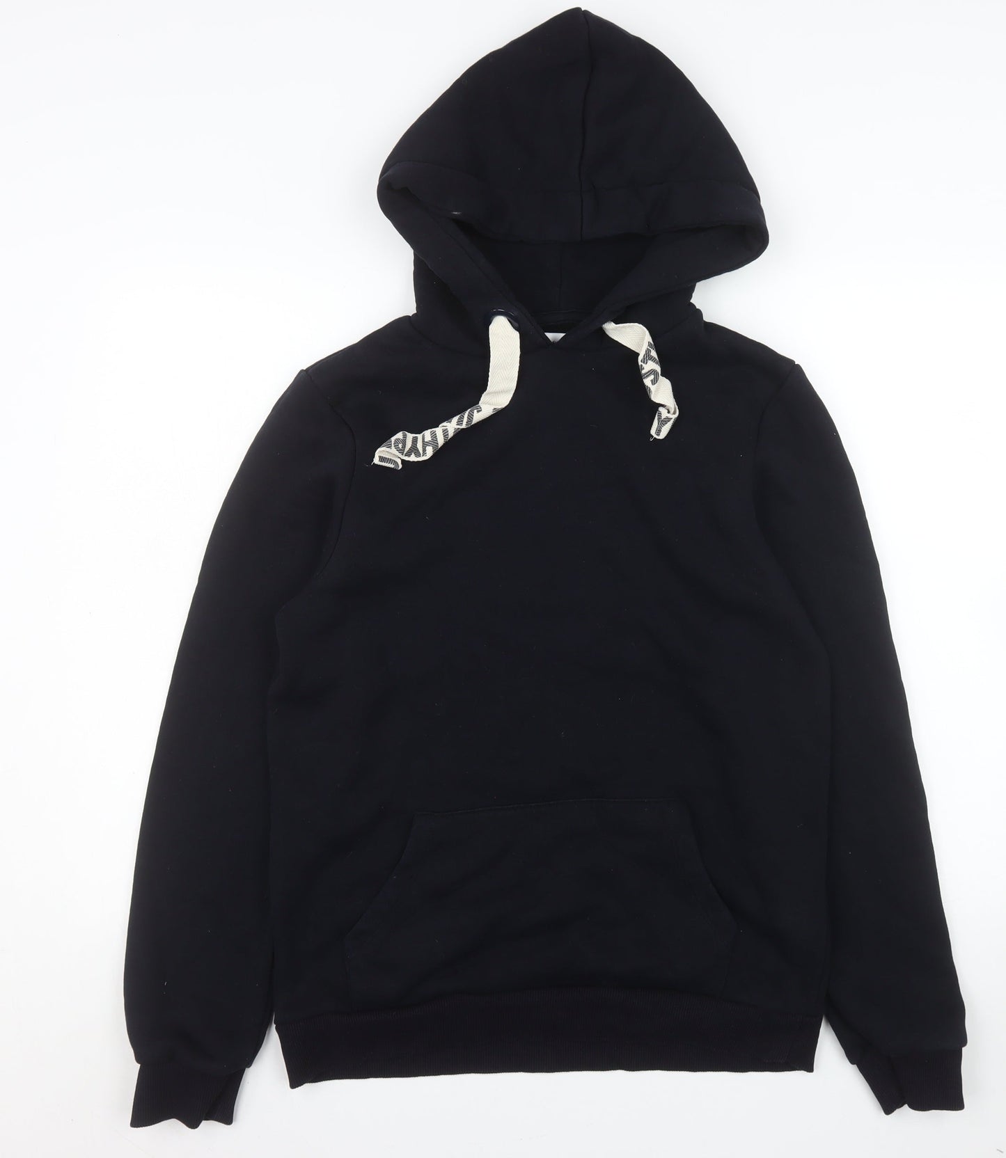 Hype Women Black Hoodie Size 10 Pullover Cotton Blend Casual