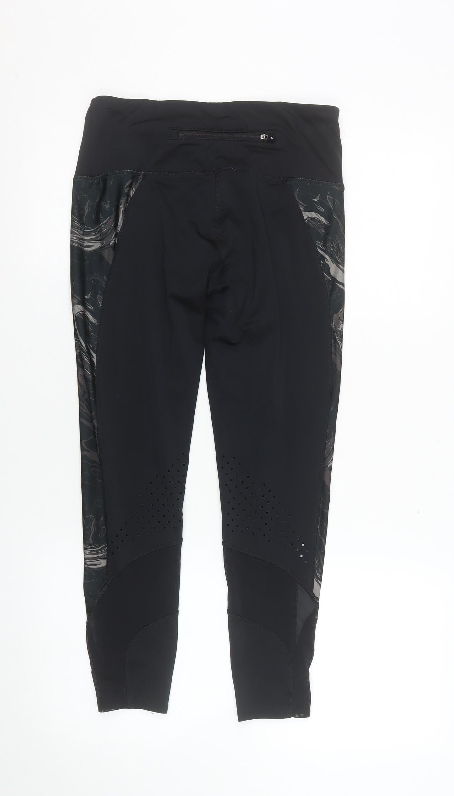 Next Womens Black Capri Activewear Leggings Size 10 Slim Fit