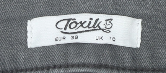 Toxik3 Women’s Grey Skinny Stretch Jeans Size 10
