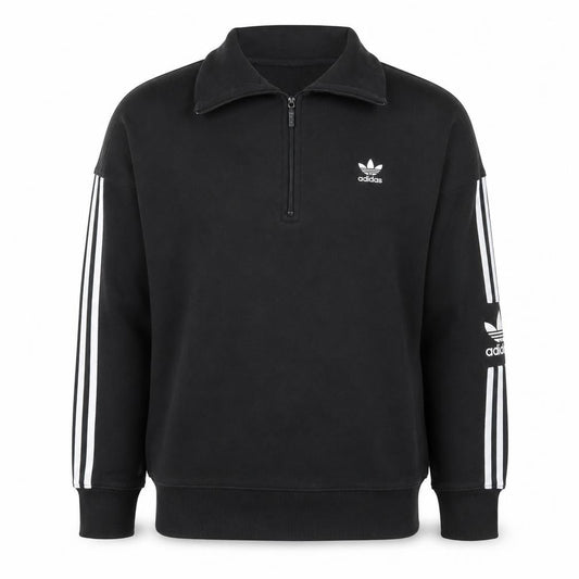 Adidas Men's Black 1/2 Zip Sweatshirt Small Regular Fit Sportswear