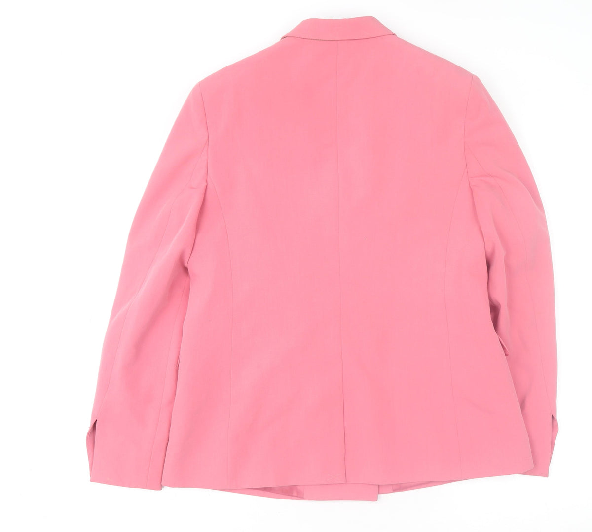Topshop Women Pink Double-Breasted Blazer Jacket UK 12 Regular Fit