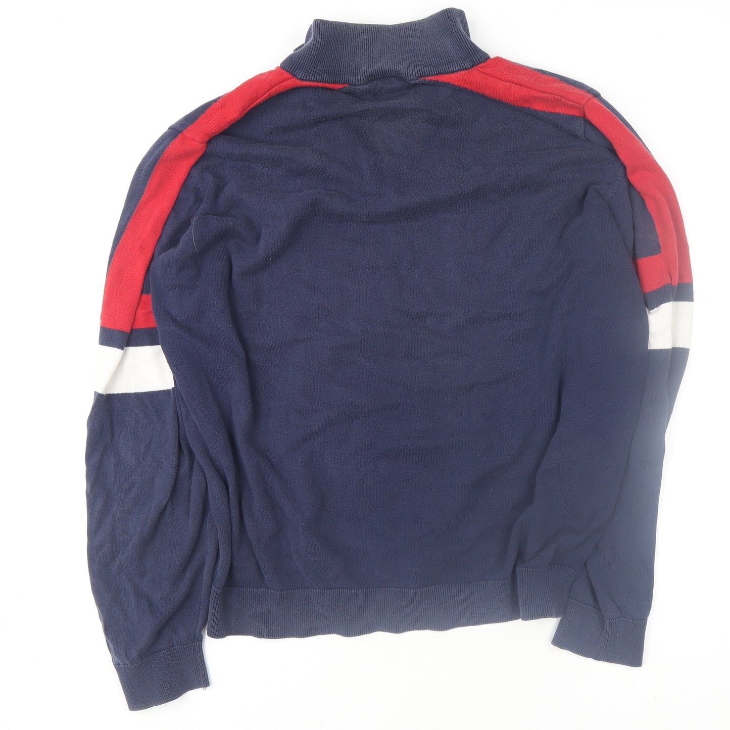Fila Mens Blue XL 1/4 Zip High Neck Sweatshirt