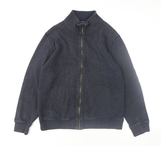 Rocha John Rocha Men's Blue Full Zip Sweatshirt Size M