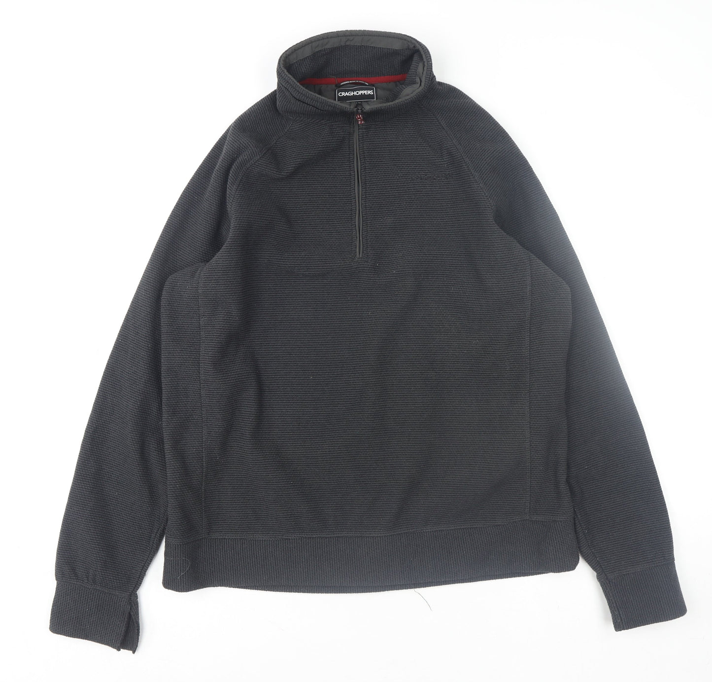Craghoppers Men’s Black Fleece 1/2 Zip Pullover Sweatshirt L