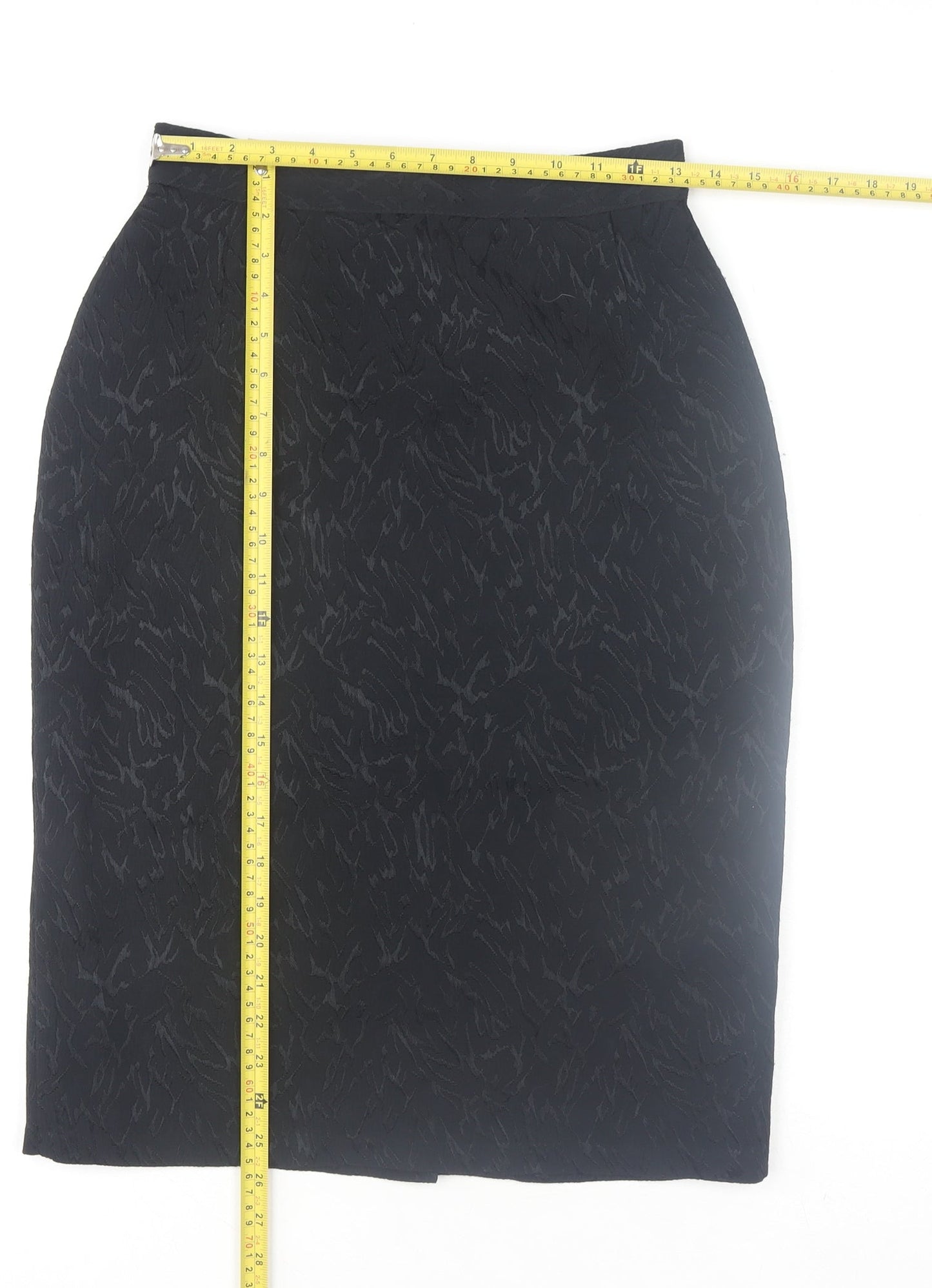 Marks and Spencer Womens Black Size 12 Vintage Pencil Skirt