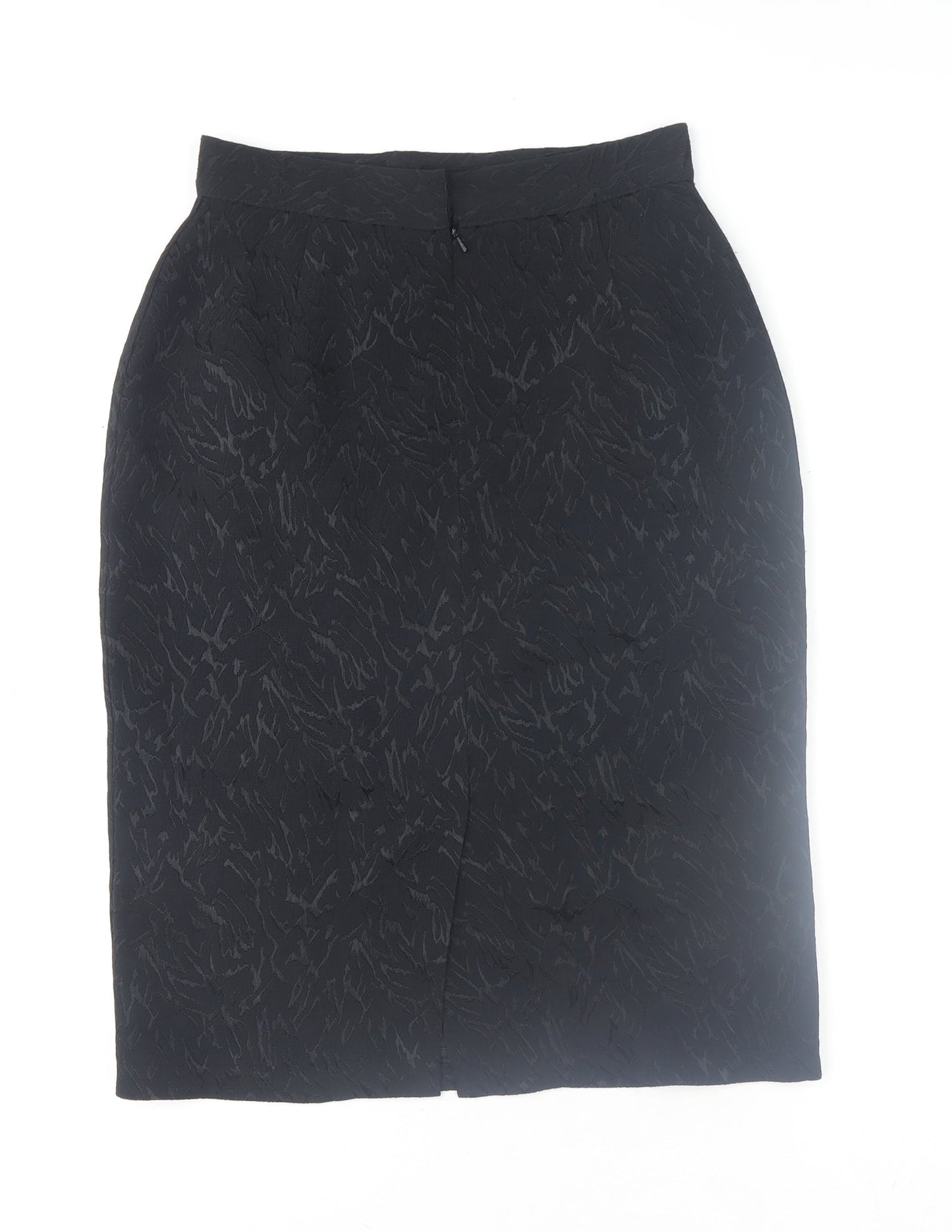 Marks and Spencer Womens Black Size 12 Vintage Pencil Skirt