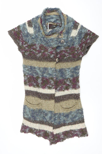 Sandwich Women's Multicoloured Chunky-Knit Cardigan M