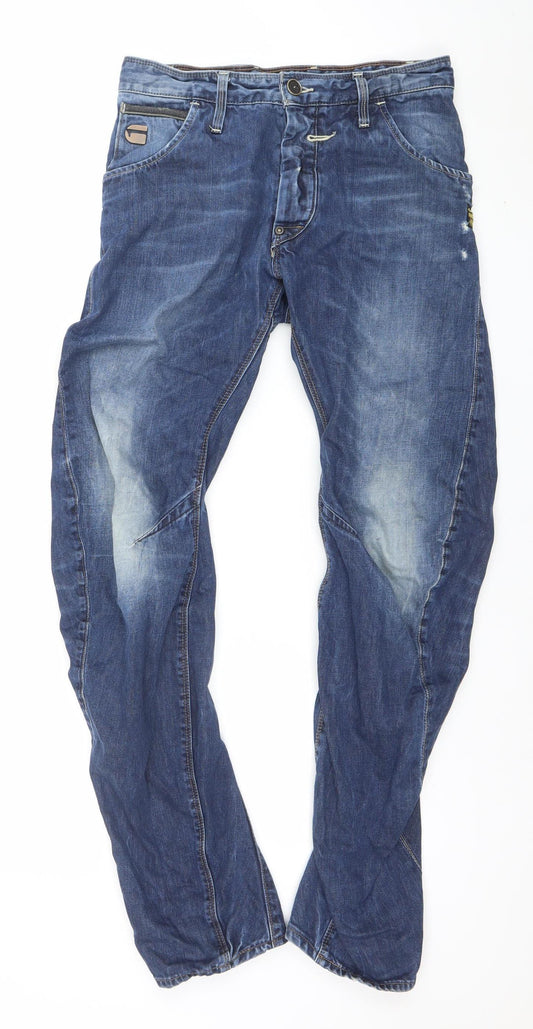 G-Star Men’s Blue Riley Loose Tapered Denim Jeans Size 29x32