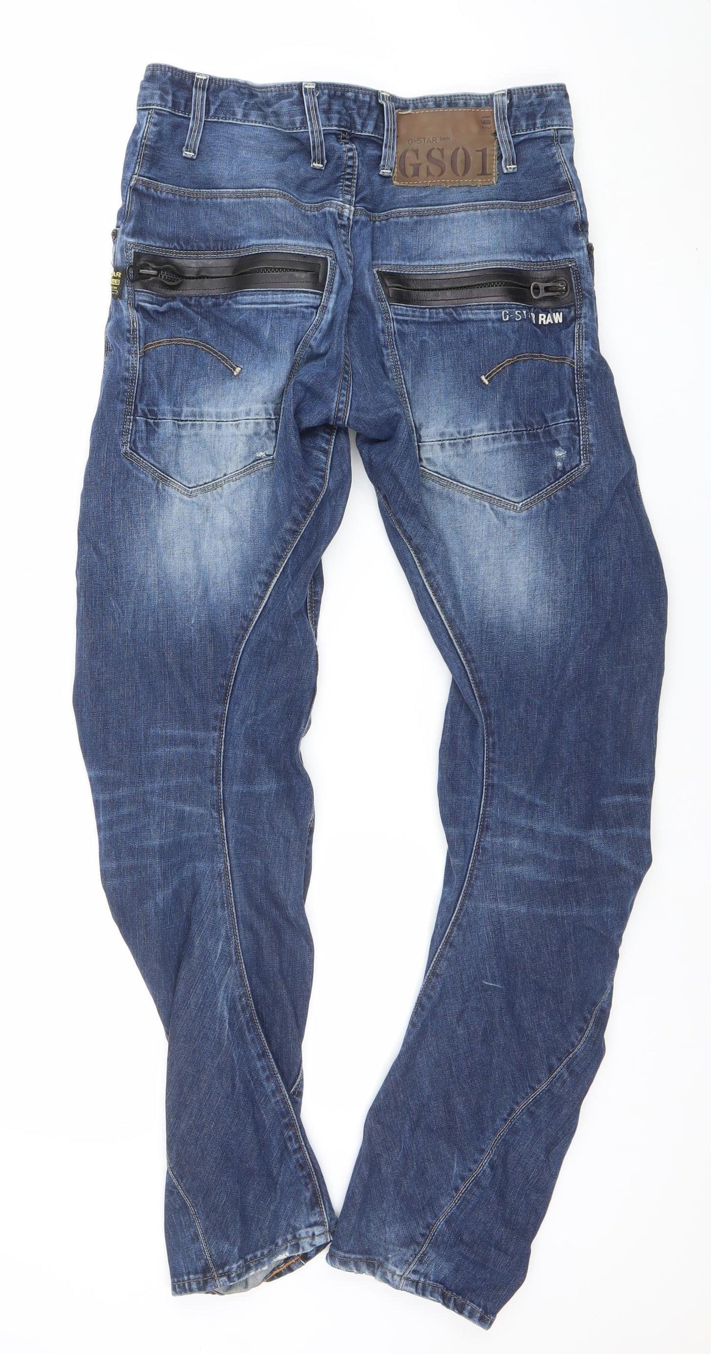 G-Star Men’s Blue Riley Loose Tapered Denim Jeans Size 29x32