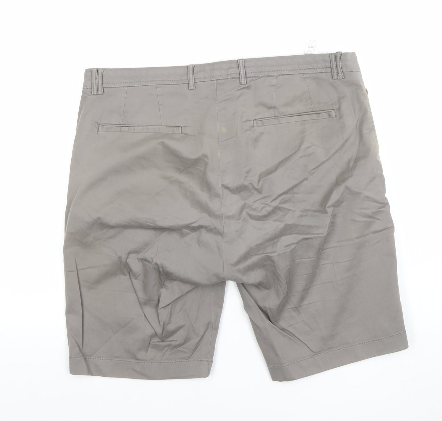 Paul Calvin Men’s Grey 32R Chino Shorts Cotton Stretch Casual