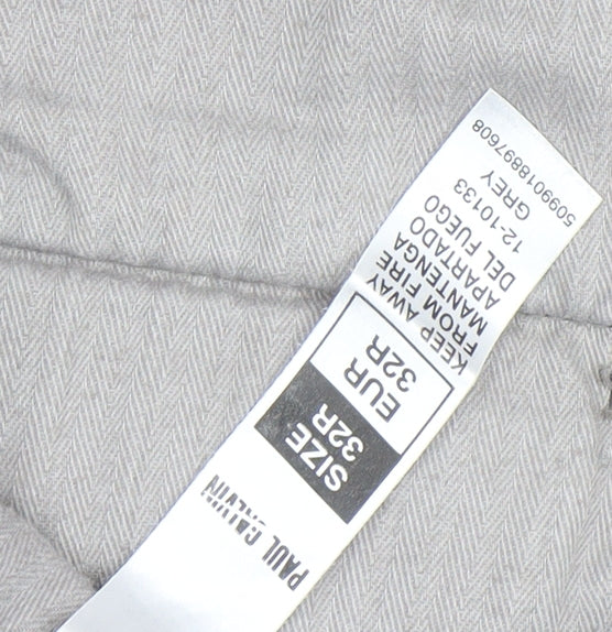 Paul Calvin Men’s Grey 32R Chino Shorts Cotton Stretch Casual
