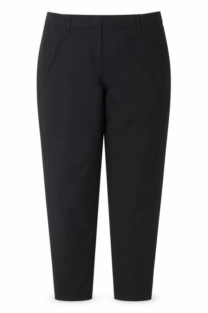 Vero Moda Women’s Black L 32 Slim Tapered Stretch Trousers