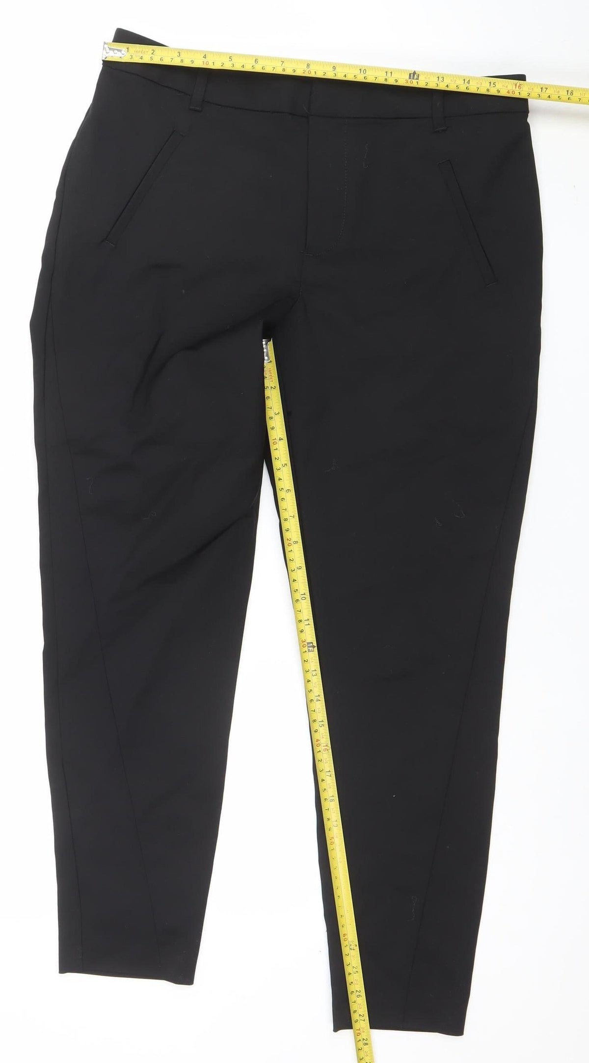 Vero Moda Women’s Black L 32 Slim Tapered Stretch Trousers