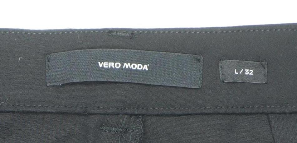 Vero Moda Women’s Black L 32 Slim Tapered Stretch Trousers