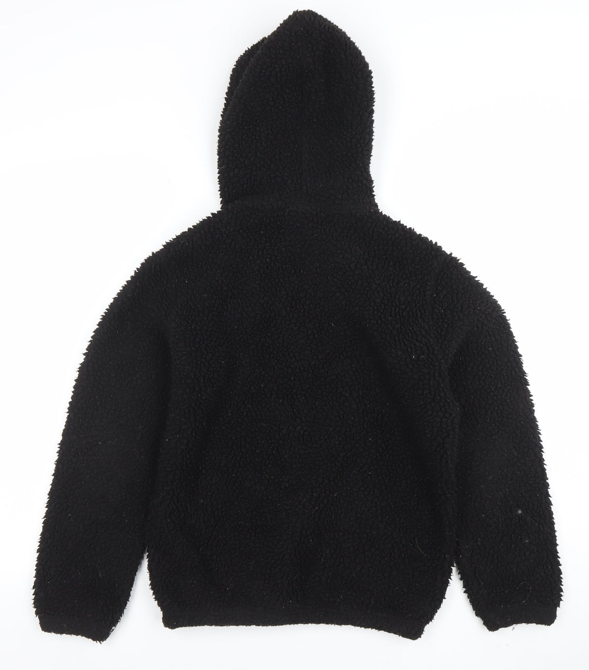 Champion Girls Black Fleece 1/4 Zip Pullover Hoodie Size L