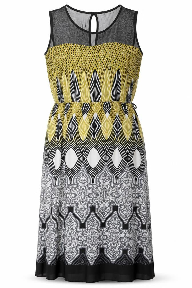 Grazia Women’s Multicoloured Geometric Bodycon Dress Size 20