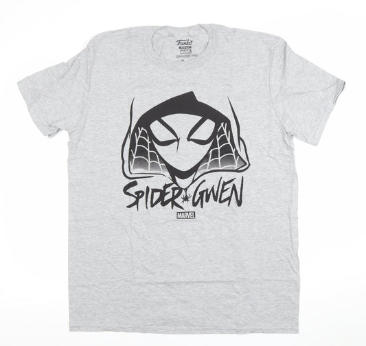 Funko Marvel Spider-Gwen Grey Men's Medium Graphic T-Shirt
