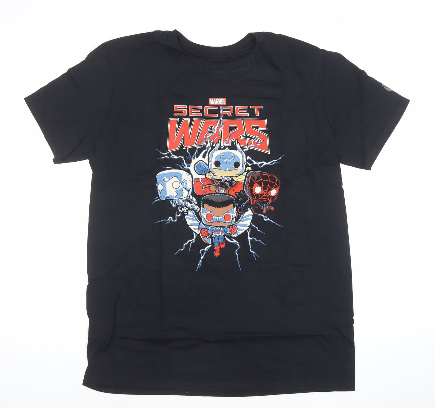 Funko Men’s Black Marvel Secret Wars Graphic T-Shirt Size M