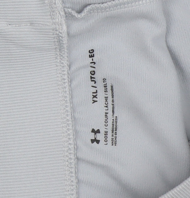 Under Armour Boys Grey XL Jogger Trousers Stretch Quick Dry Activewear