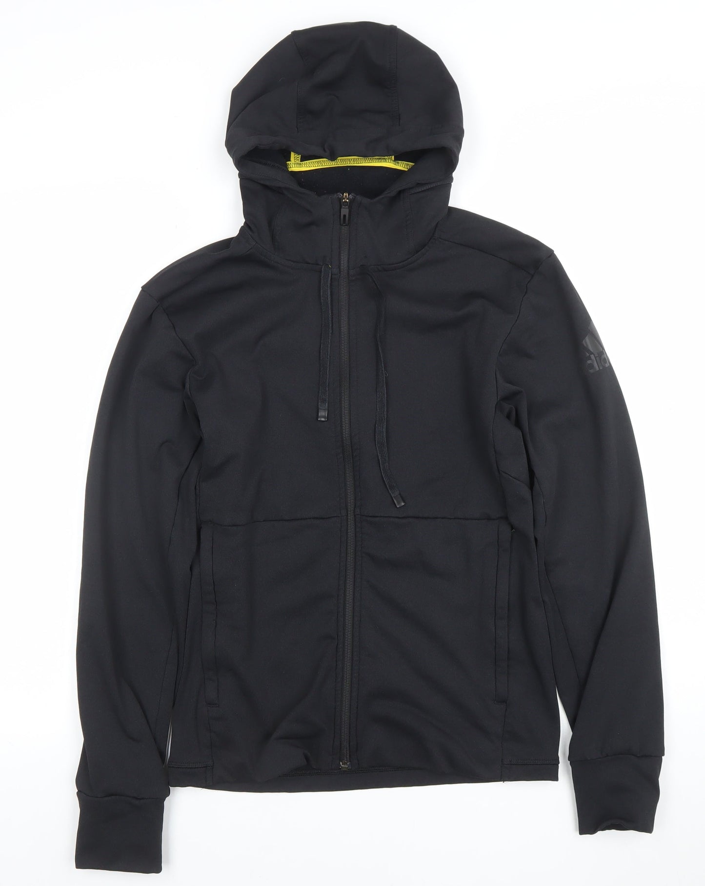 Adidas Men's Black XS Full Zip ClimaWarm Hoodie