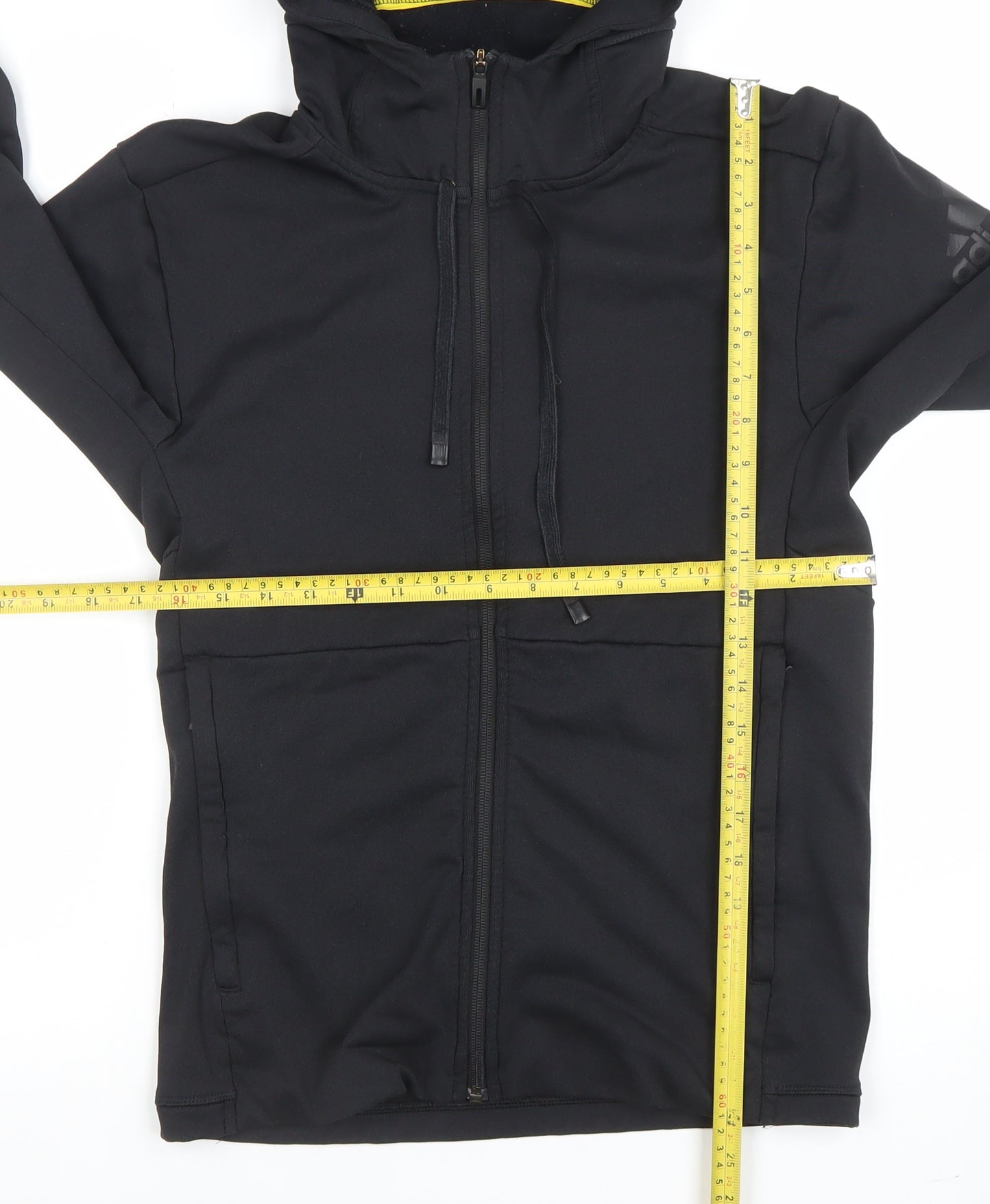 Adidas Men's Black XS Full Zip ClimaWarm Hoodie