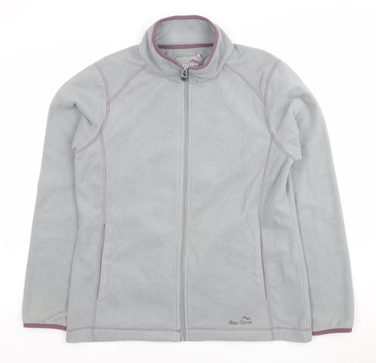 Peter Storm Womens Grey Full Zip Fleece Jacket Size 12