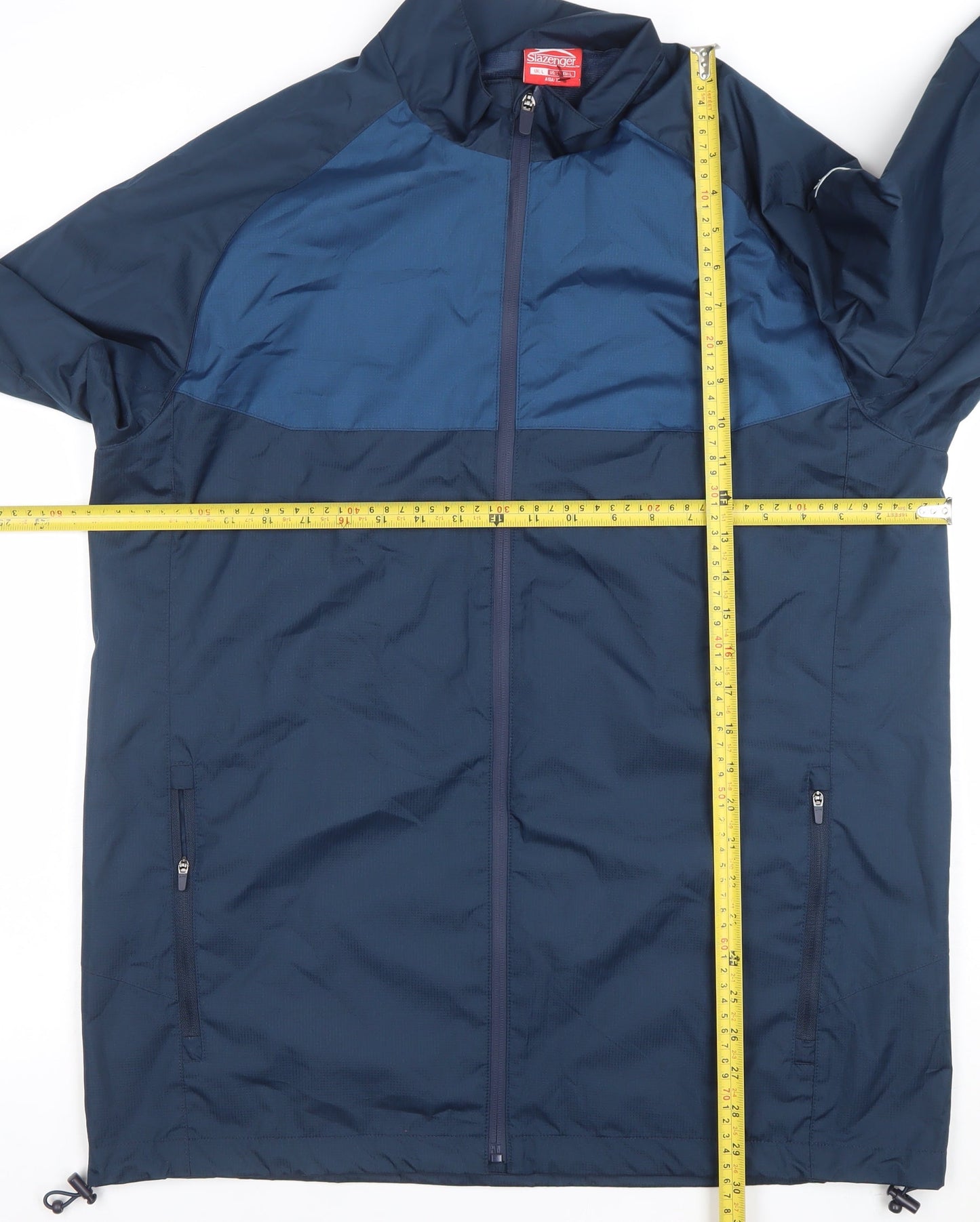 Slazenger Men's Blue Lightweight Windbreaker Jacket L