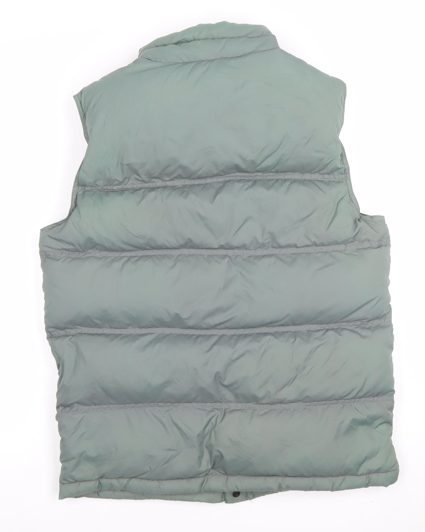Lands' End Men's Green Puffer Down Waistcoat S Regular Winter