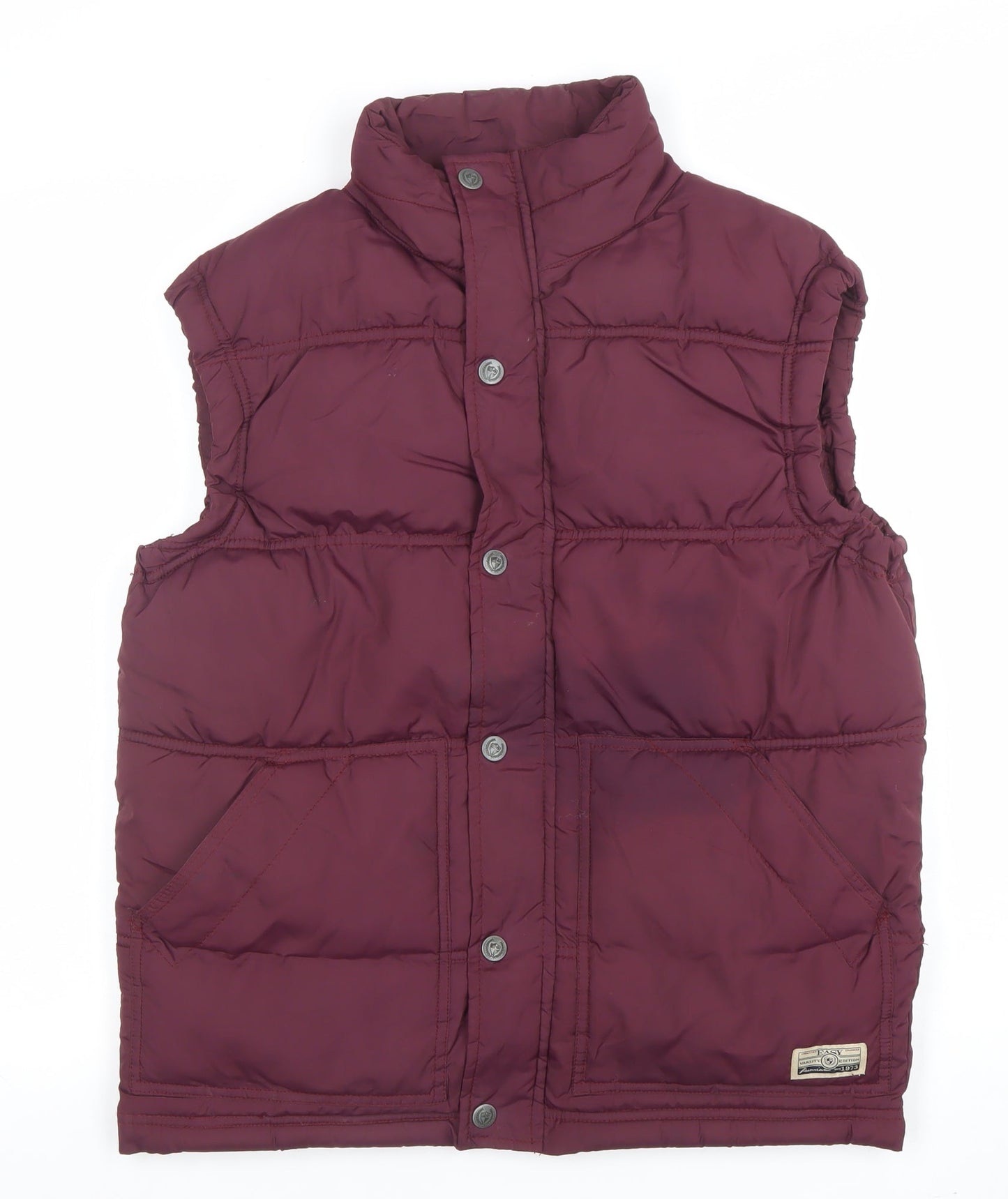 EASY Men's Red Padded Bodywarmer Waistcoat Size S Polyester