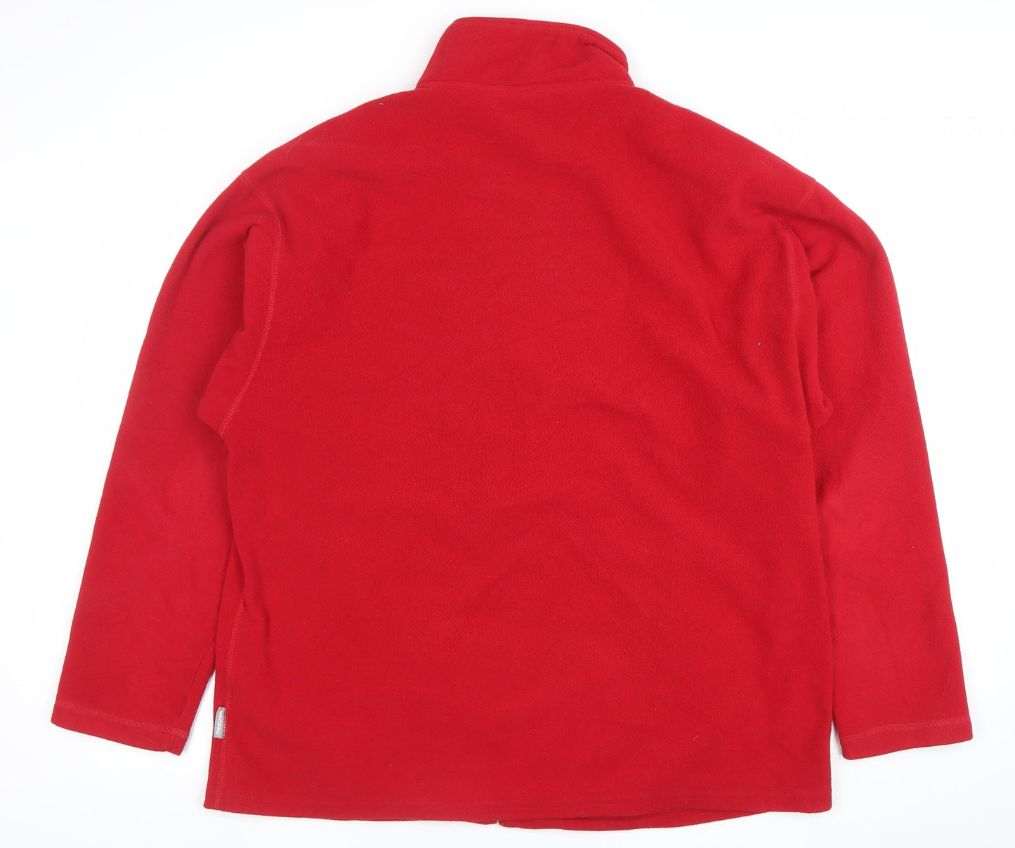 Reebok Men's Red Fleece Full Zip Jacket Size L Classic Casual Outdoor