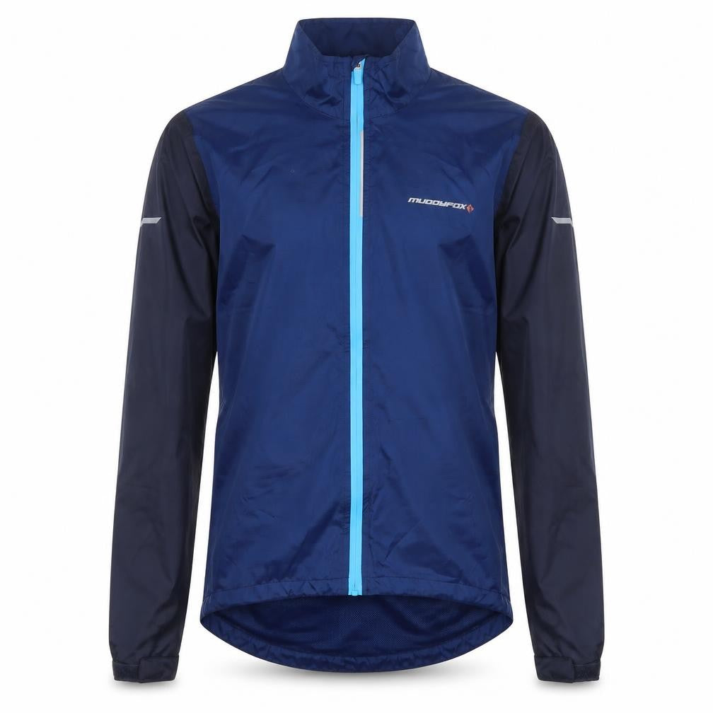 Muddyfox Men's Blue Windbreaker Cycling Jacket Size S Lightweight Waterproof