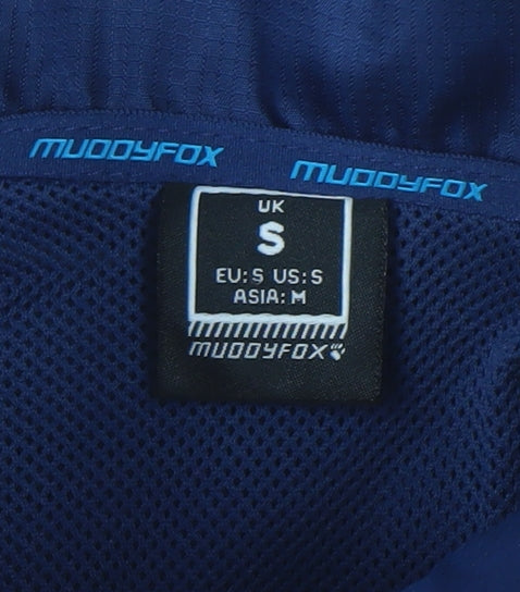 Muddyfox Men's Blue Windbreaker Cycling Jacket Size S Lightweight Waterproof