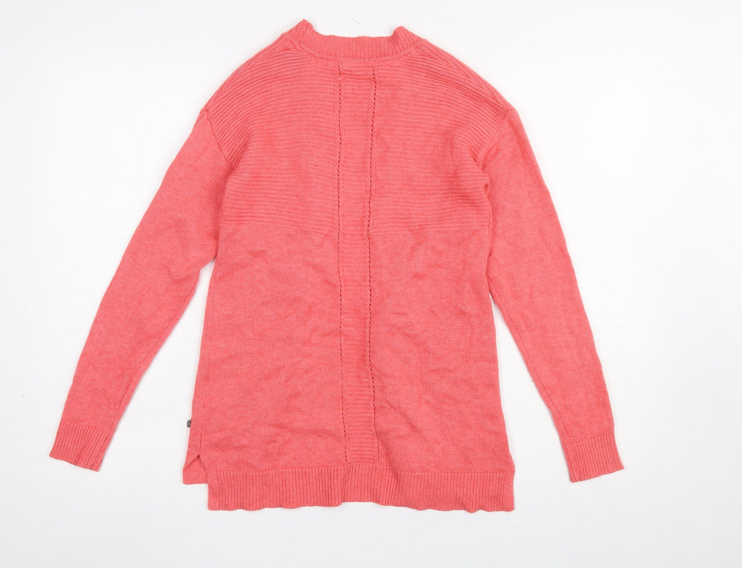 White Stuff Women’s Pink Merino Wool Blend Long Sleeve V-Neck Cardigan Size 6