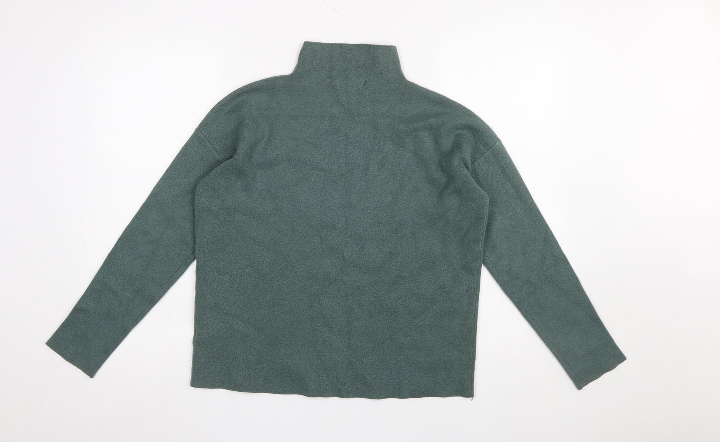 Tahari Women’s Green Mock Neck Knit Jumper Size S