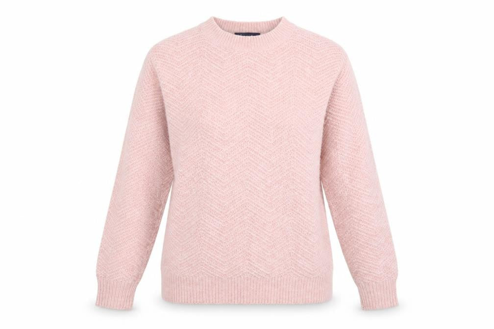 Marks & Spencer Women’s Pink Crew Neck Knit Jumper Size S