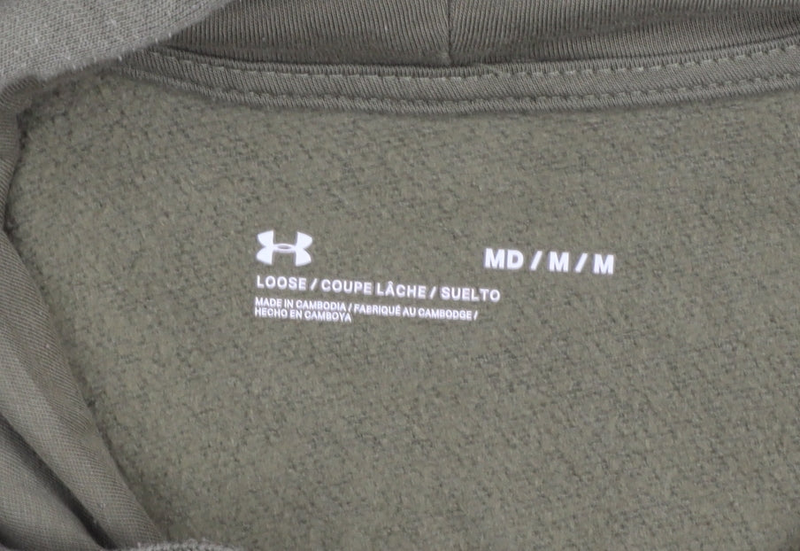 Under Armour Men’s Green Pullover Hoodie M Sports Fleece