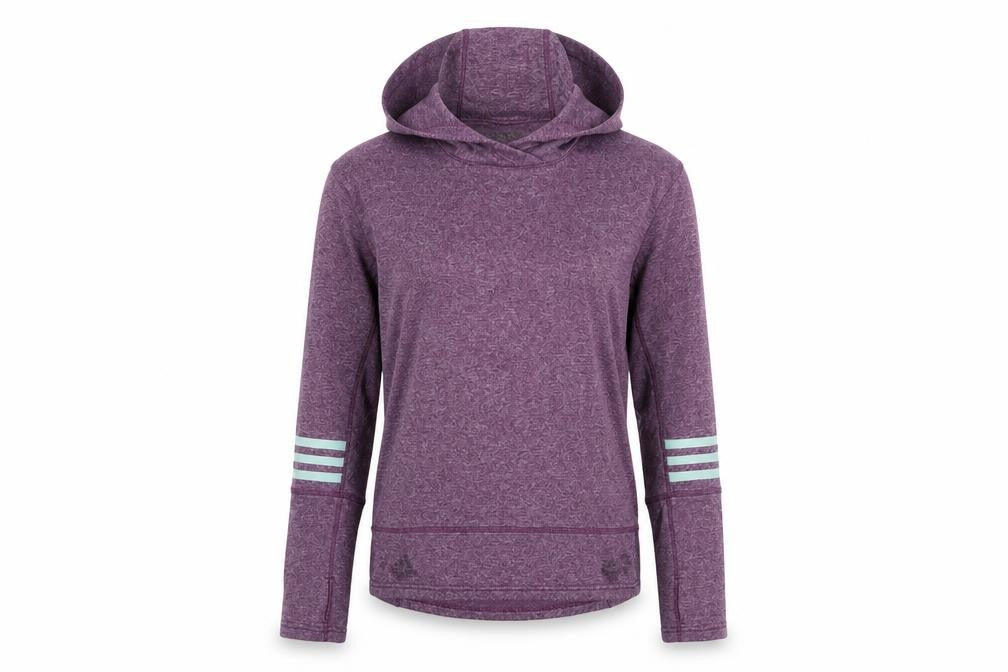 Adidas Womens Purple XS Climalite Energy Running Hoodie