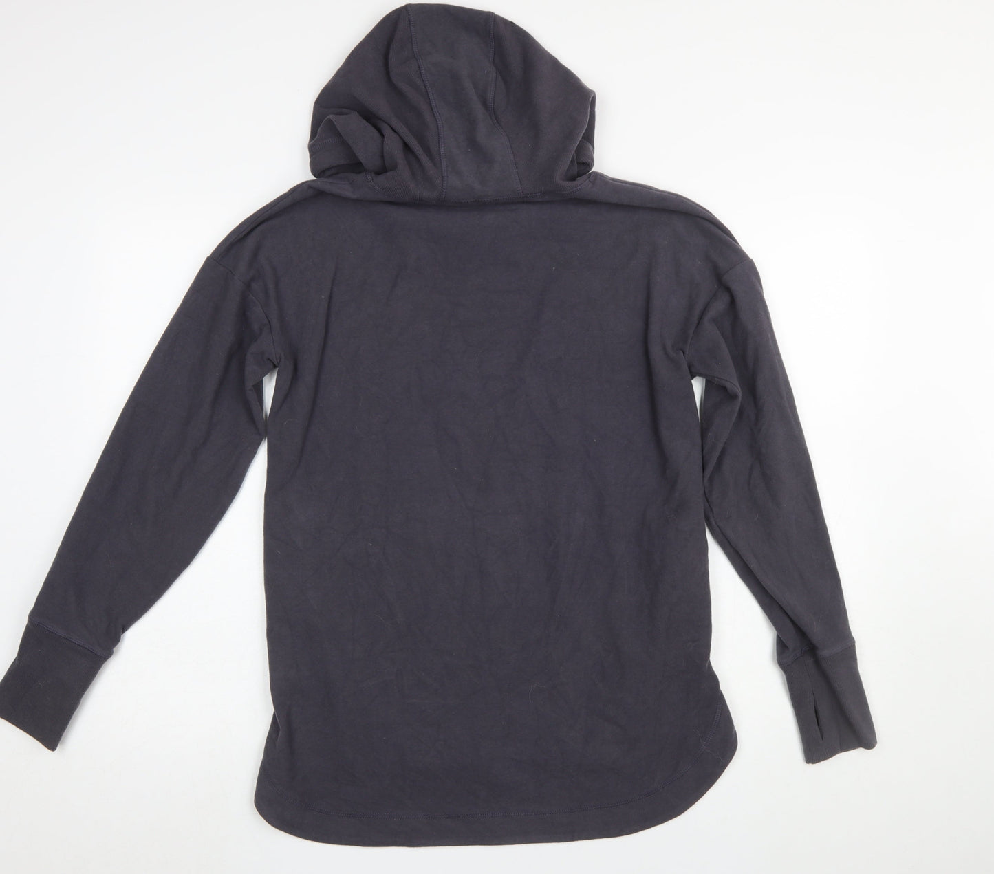 Sweaty Betty Womens Black XS Pullover Hoodie Long Sleeve Cotton Blend