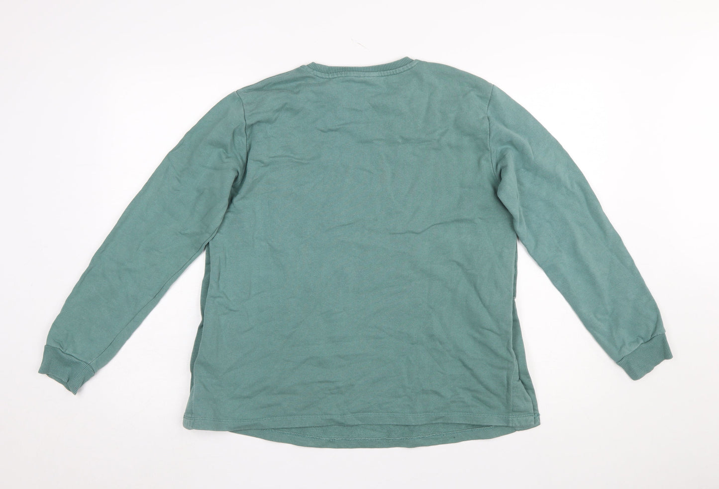 ASOS Design Women’s Green UK 10 Maternity Sweatshirt with Side Snap Detail