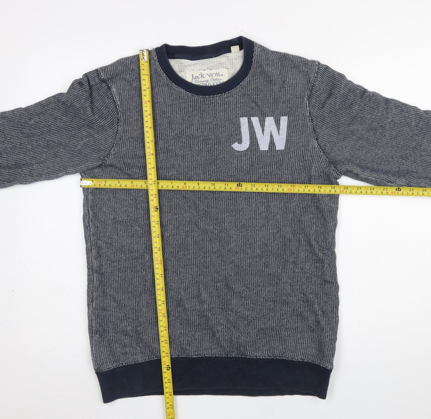 Jack Wills Men’s Blue Cotton Crew Neck Sweatshirt M