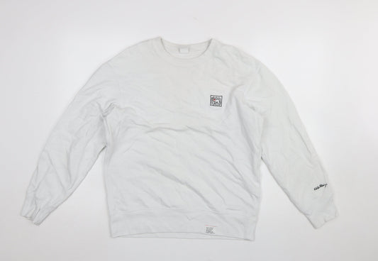 Uniqlo Keith Haring Men's White M Crew Neck Cotton Sweatshirt