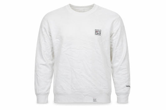 Uniqlo Keith Haring Men's White M Crew Neck Cotton Sweatshirt