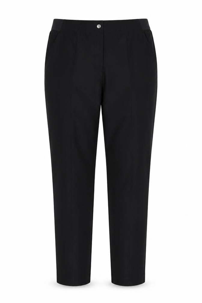 Gallery Womens Black Size 12 Straight Leg Trousers with Stretch