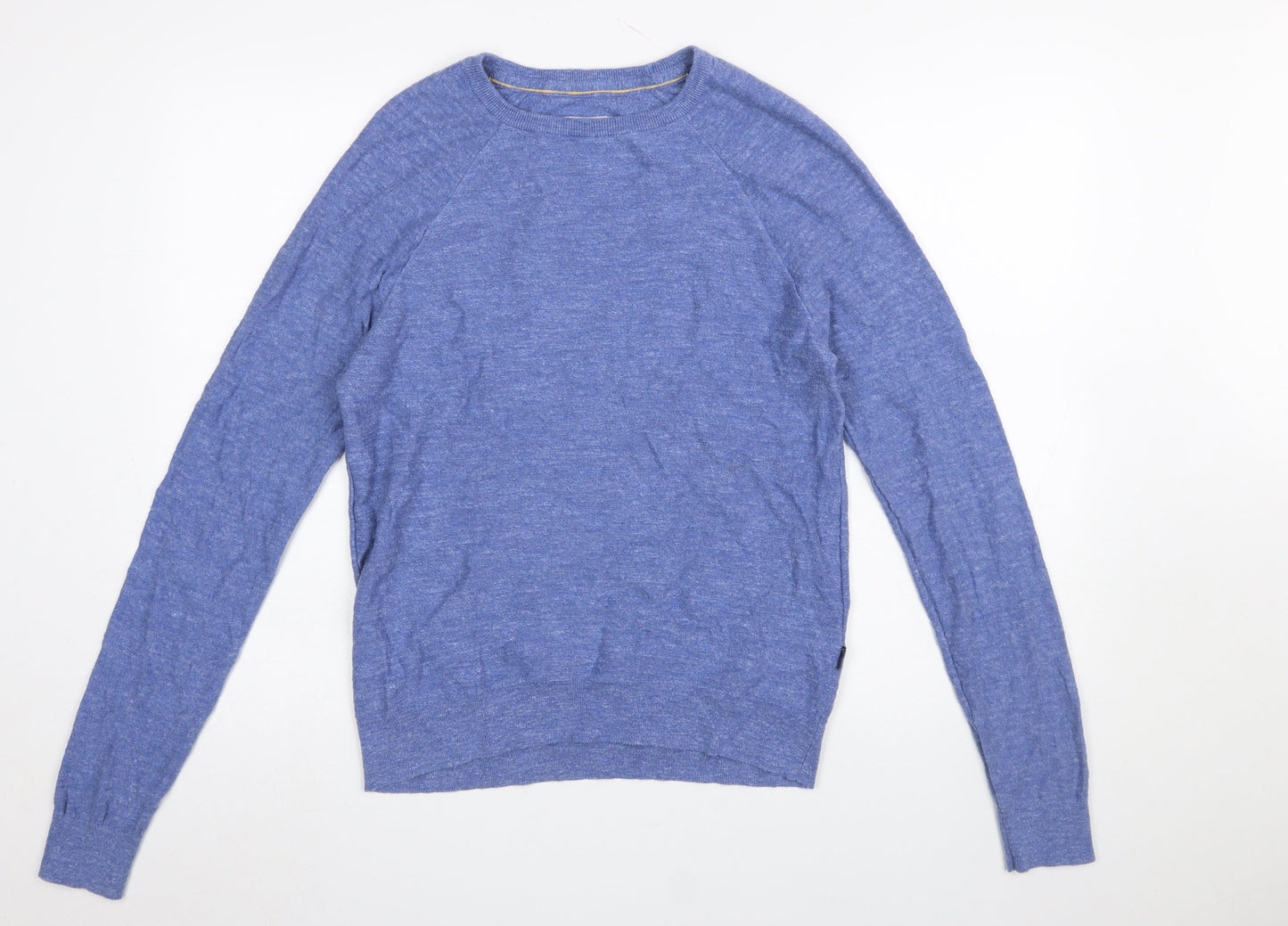 Fat Face Men's Blue Cotton Crew Neck Pullover Jumper Size S