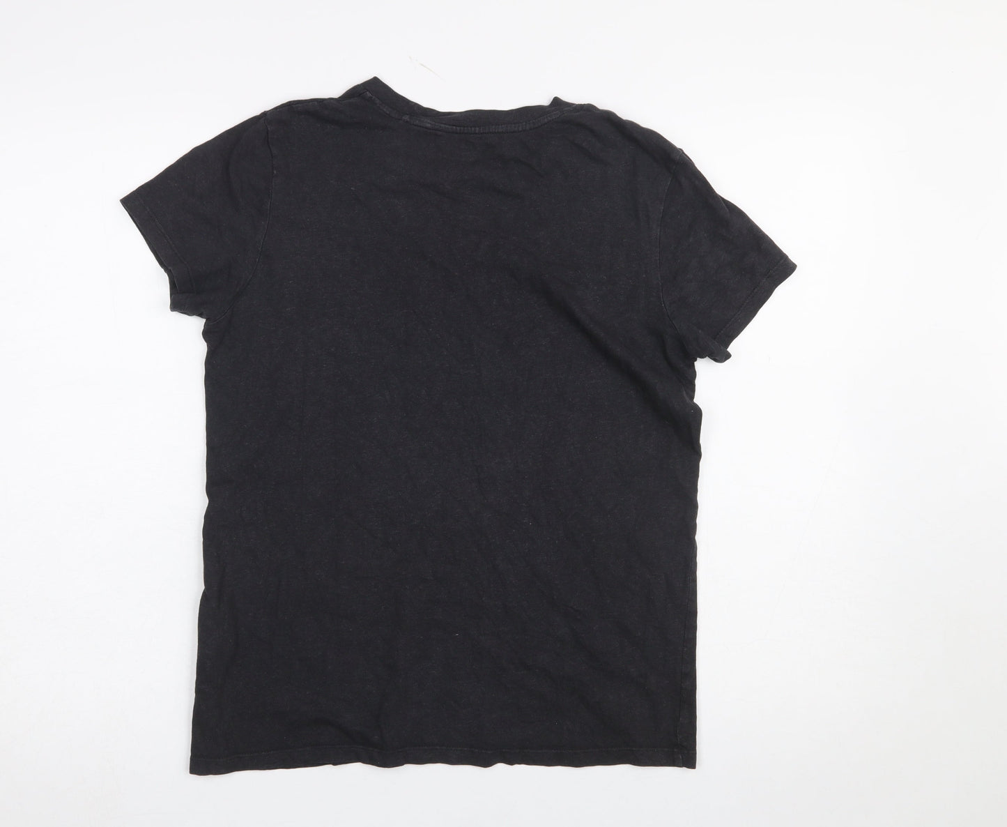 Levi's Women's Black Crew Neck Cotton Hemp T-Shirt Size M