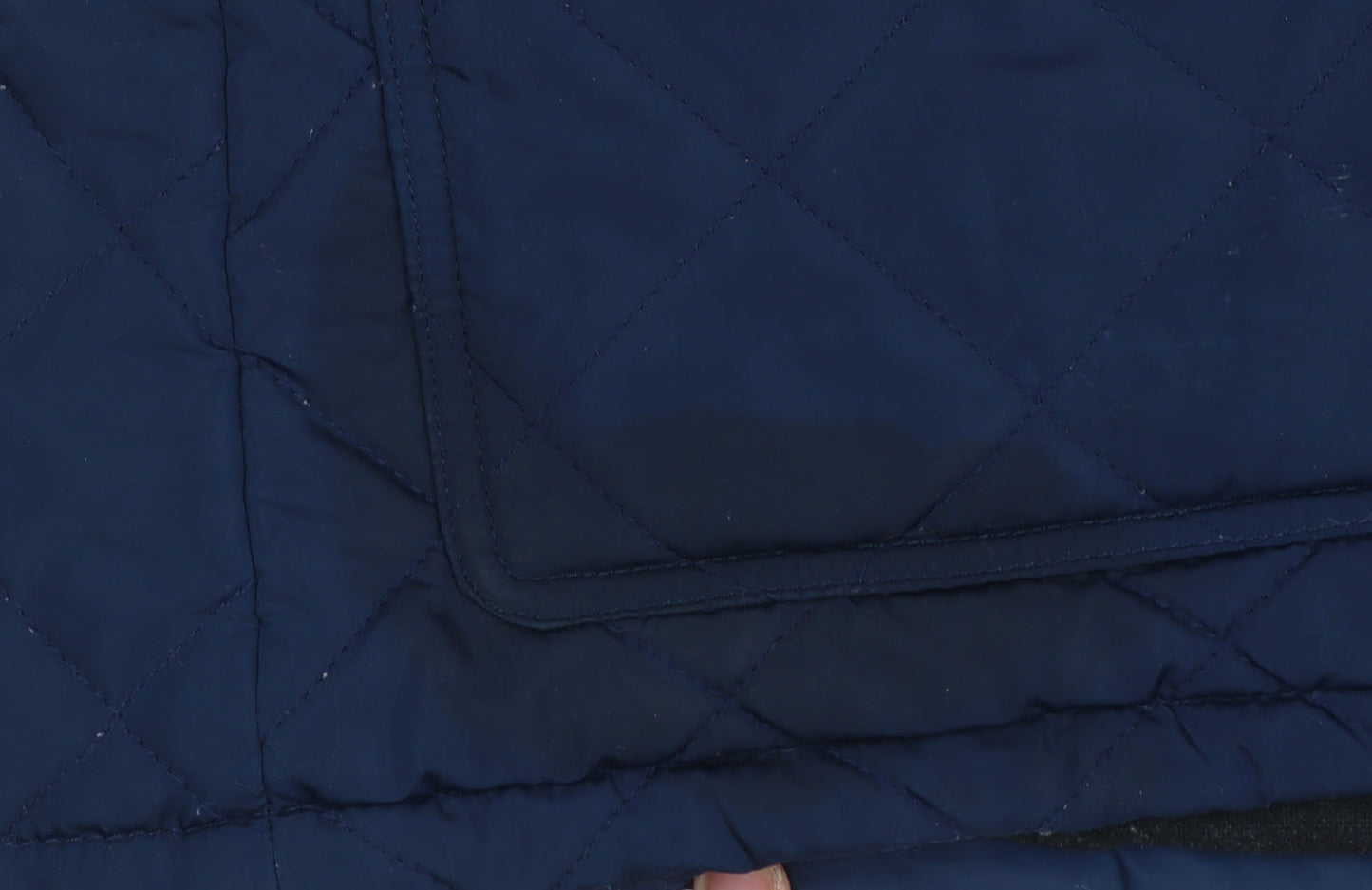 Crew Clothing Co. Men's Blue Quilted Jacket Medium Regular Fit Outdoor Coat
