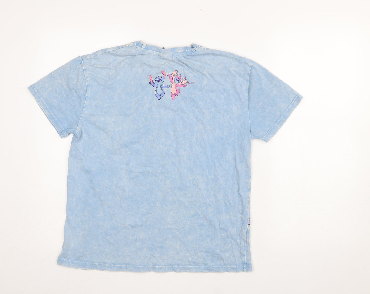 Primark Girls Blue Angel & Stitch Graphic T-Shirt 12-13 Years