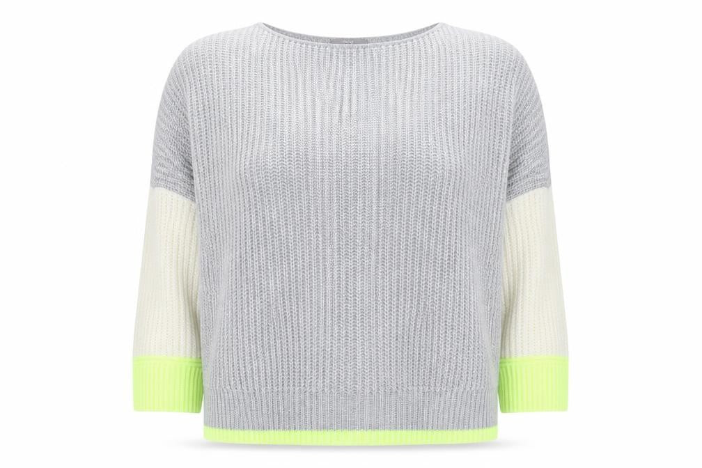 Next Men's Grey XL Chunky-Knit Crew Neck Jumper